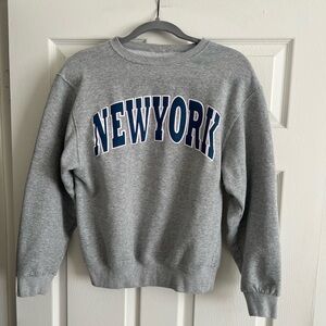 Gray New York Sweatshirt Xsmall